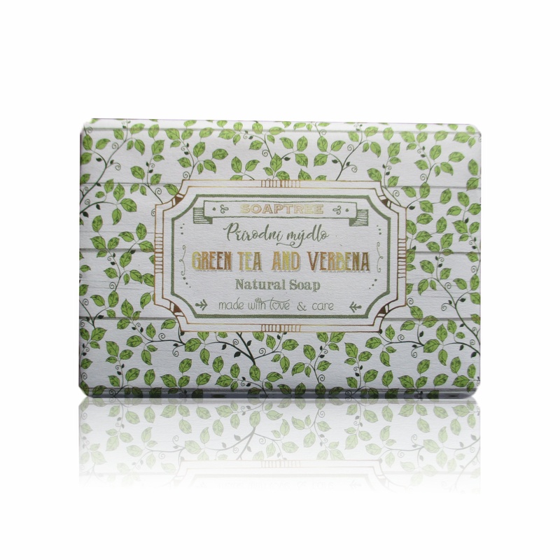GREEN TEA & VERBENA mýdlo dárkově balené 200g Soaptree.cz
